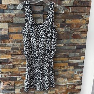 Leopard Print Sleeveless Romper Vero Moda
